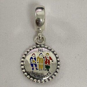 Pandora Newfoundland NL Mummers Charm, S925 Silver Jewelry